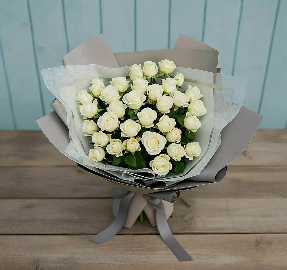 Букет Белоснежная нежность в Савино Новгородская область