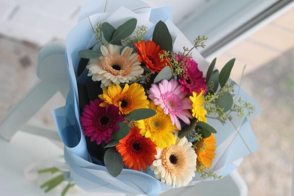 Букет цветов из: Герберы в Савино Новгородская область