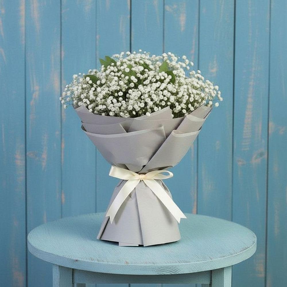 Букет цветов из: Гипсофила в Савино Новгородская область