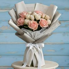 Букет цветов из:  Розы в Савино Новгородская область