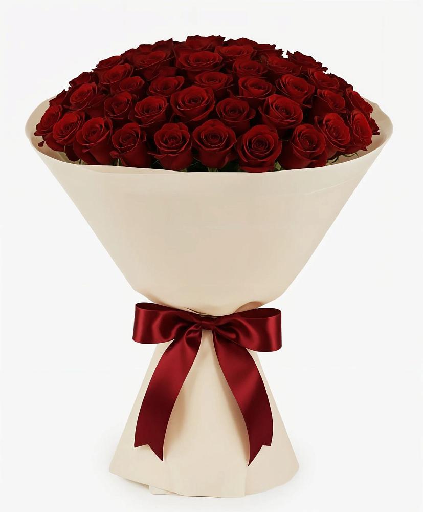 Букет 101 Бордовая роза Блэк Бакарра в Савино Новгородская область