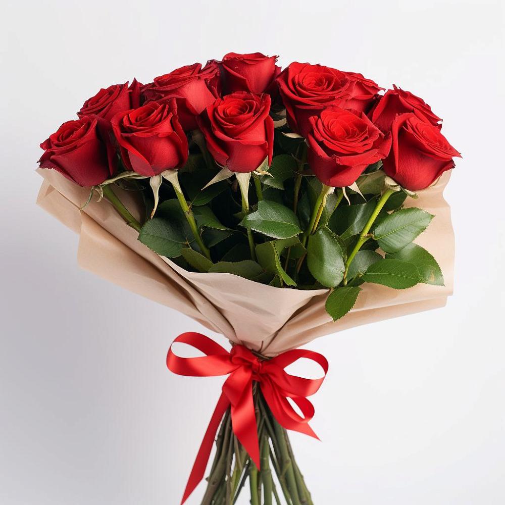 Букет 11 Красных роз Эдлесс Лав в Савино Новгородская область