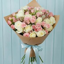 Букет цветов из:  Розы в Савино Новгородская область